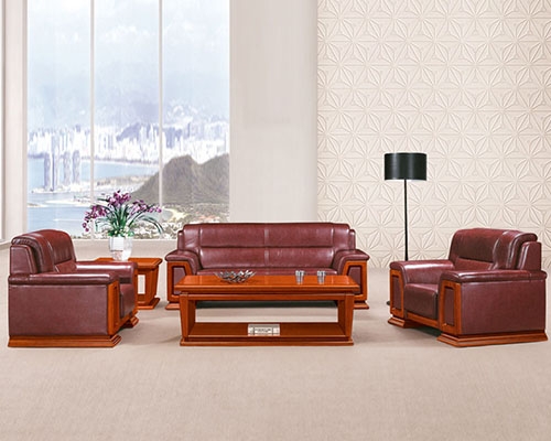 Jiangmen HY-S946 cowhide office sofa